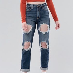 Hollister ultra high rise mom jeans